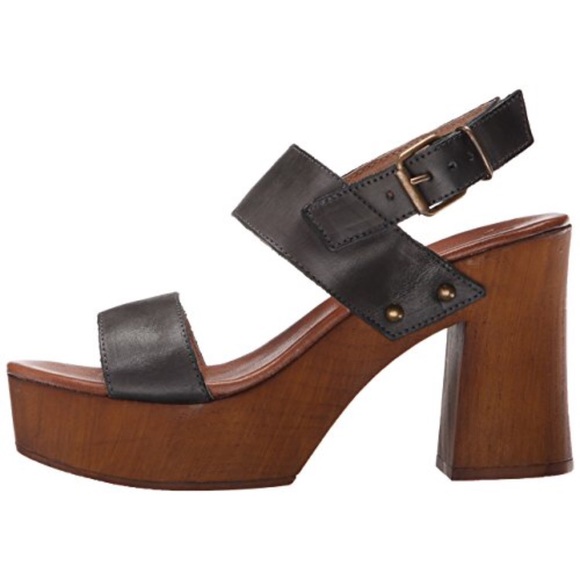 70s platform heeled sandals - Picture 6 of 7